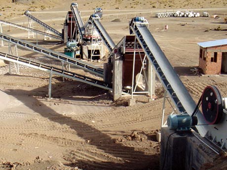 甘肅時(shí)產(chǎn)300噸的石子生產(chǎn)線工作現(xiàn)場(chǎng)